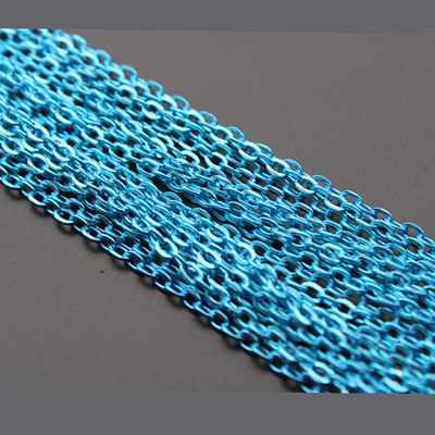 5 μέτρα 2x3 3x4mm Ασημένιες επιχρυσωμένες επίπεδες μεταλλικές αλυσίδες κολιέ Μαζικό για DIY ευρήματα κοσμημάτων Κατασκευή υλικών Χειροποίητα προμήθειες