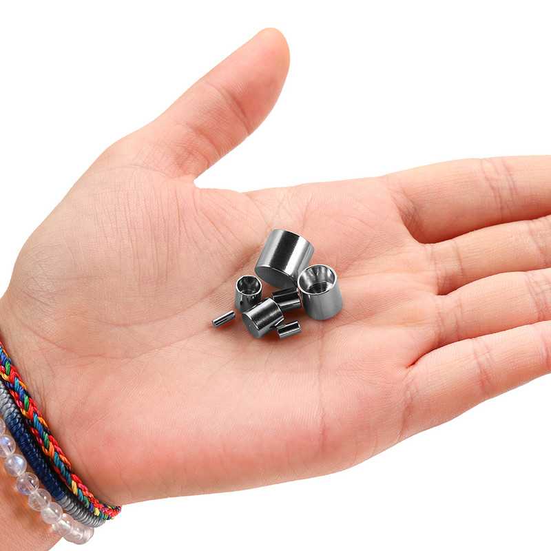 20-30 buc/lot Capace de sertizare din oțel inoxidabil cu ciucuri de piele Capăt de sertizare Mărgele Capă de capăt pentru fabricarea de bijuterii DIY descoperiri de brățări