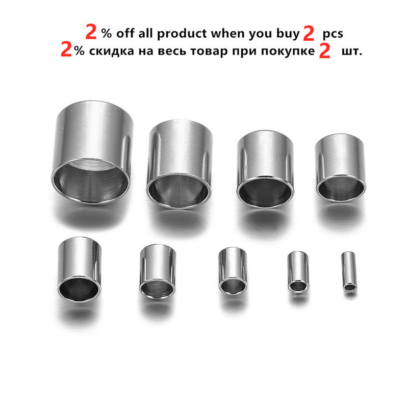 20-30 buc/lot Capace de sertizare din oțel inoxidabil cu ciucuri de piele Capăt de sertizare Mărgele Capă de capăt pentru fabricarea de bijuterii DIY descoperiri de brățări