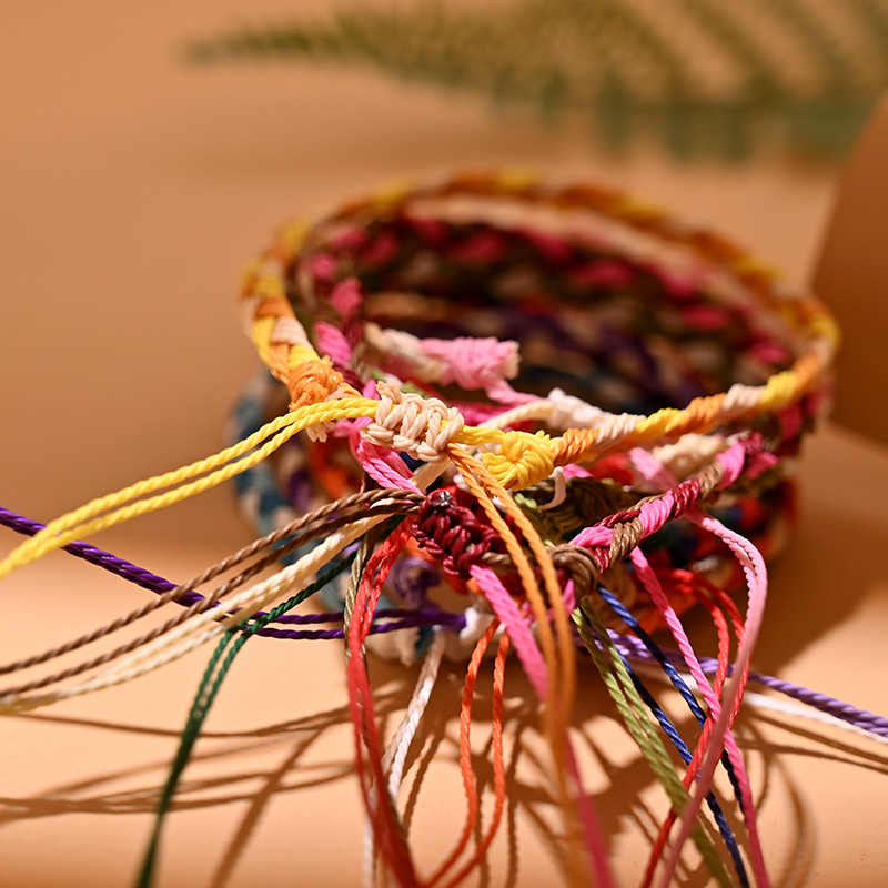 2 vnt. / Lot Vėžlio kulkšnių rinkinys moterims Rankų darbo vaškinė virvė Bohemiška kulkšnies apyrankė Kojos pėdų grandinė Draugystė Vasaros paplūdimio papuošalai