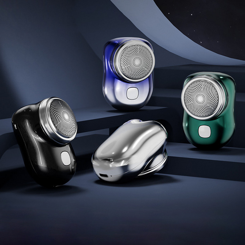 Φορητή ηλεκτρική ξυριστική μηχανή Mini Heard Trimmer Beard Shaving Παλινδρομική κεφαλή κοπής USB Επαναφορτιζόμενα μαχαίρια Ξυράφι
