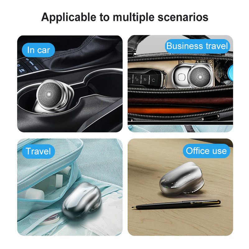 Φορητή ηλεκτρική ξυριστική μηχανή Mini Heard Trimmer Beard Shaving Παλινδρομική κεφαλή κοπής USB Επαναφορτιζόμενα μαχαίρια Ξυράφι