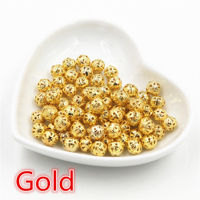 4/6/8/10 mm õõnsad palliga lillehelmed metallist amuletid pronks/kuldne/hõbedavärvi filigraansed vahehelmed ehete valmistamiseks