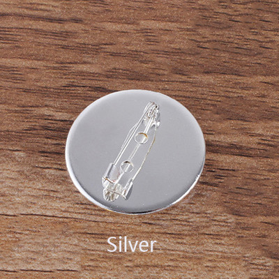 10 buc 20mm 25mm Setări pentru știfturi rotunde, alamă, setări pentru broșă, setări pentru broșă Cabochon, tavă de bază, lunetă, cabușoane, Cameo, găsire de bijuterii DIY