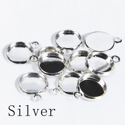 10-20 bucăți rotund Cabochon Setare Tavă Lunete Accesorii pentru bijuterii Brelocuri goale Pandantiv Cercei cu știfturi Baza Bijuterii Materiale pentru realizarea de bijuterii