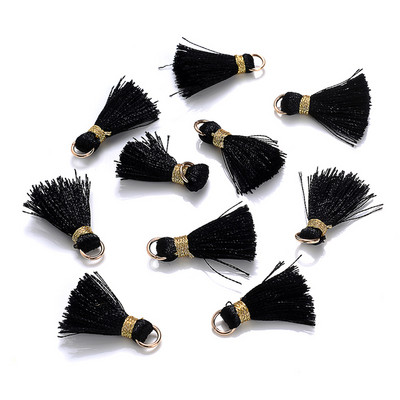 10/20/30 tk 2cm minitutt Mitmevärvilised puuvillased tutid ehete jaoks DIY Kõrvarõngas Võtmehoidja Õmblemine Kardinate ääriste narmaste tarvikud