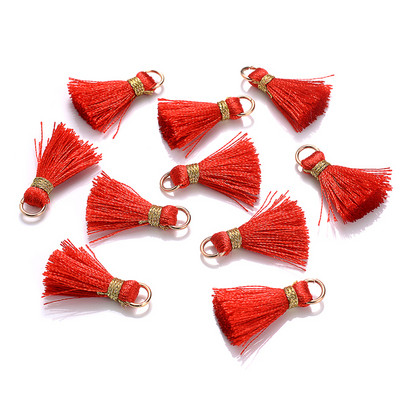 10/20/30 tk 2cm minitutt Mitmevärvilised puuvillased tutid ehete jaoks DIY Kõrvarõngas Võtmehoidja Õmblemine Kardinate ääriste narmaste tarvikud