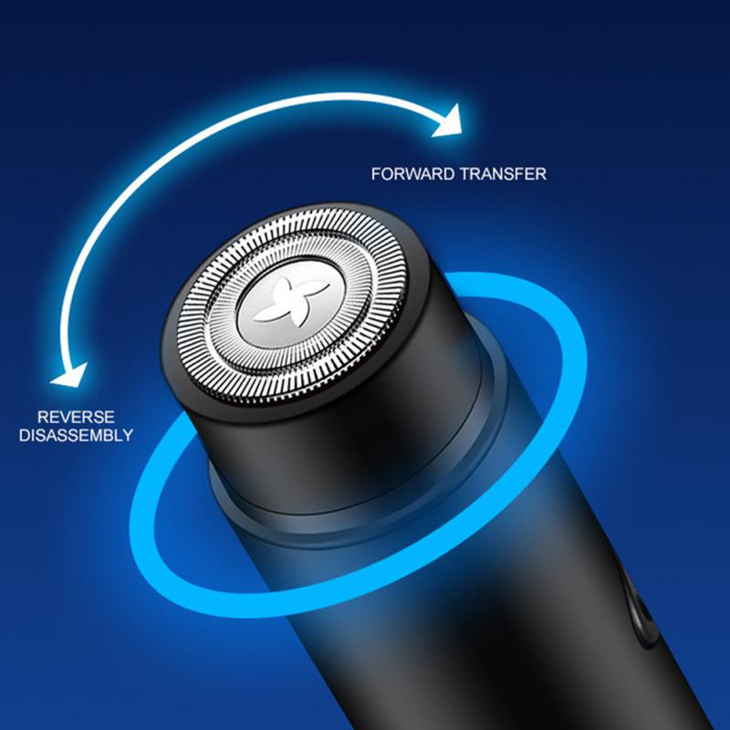 Μίνι φορητή ηλεκτρική ξυριστική μηχανή για άνδρες Πλένεται ξυραφάκι για γενειάδα μαχαίρι USB φόρτισης ανδρικές ξυριστικές μηχανές προσώπου Εργαλεία περιποίησης προσώπου ξυραφιού σώματος