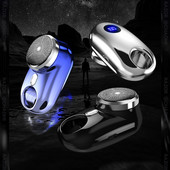 Hordozható elektromos borotva férfi mini borotva újratölthető borotválkozás arcápolás szakállborotva vízálló forgószakállvágó