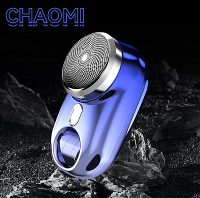 Hordozható elektromos borotva férfi mini borotva újratölthető borotválkozás arcápolás szakállborotva vízálló forgószakállvágó