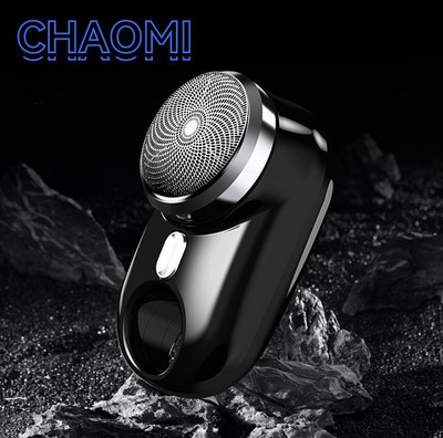 Hordozható elektromos borotva férfi mini borotva újratölthető borotválkozás arcápolás szakállborotva vízálló forgószakállvágó