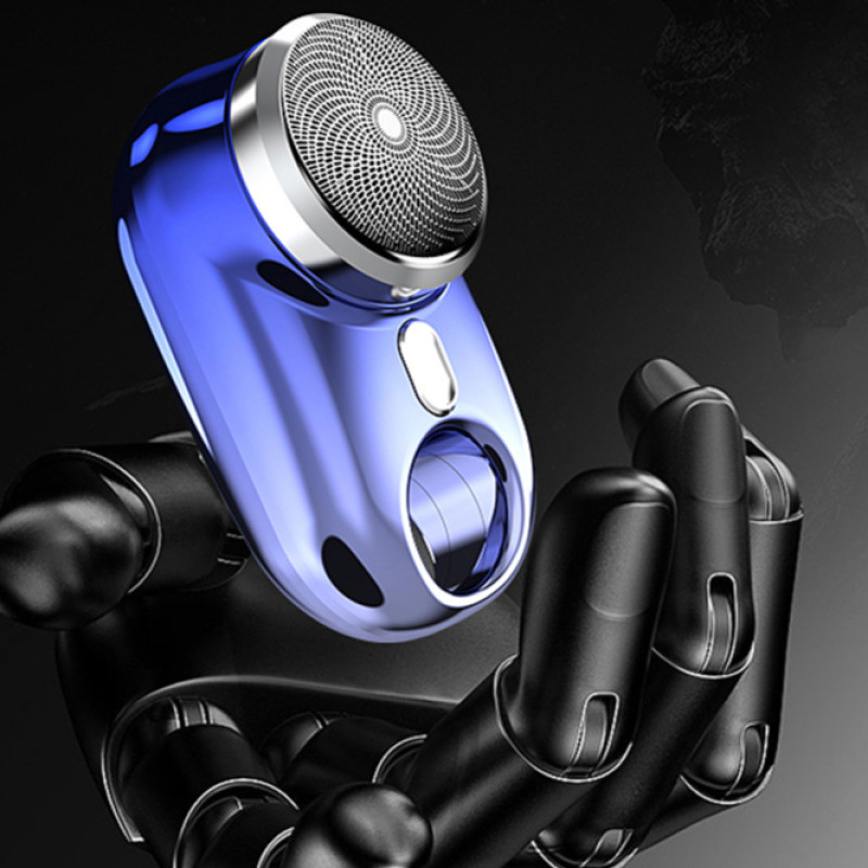 Hordozható elektromos borotva férfi mini borotva újratölthető borotválkozás arcápolás szakállborotva vízálló forgószakállvágó