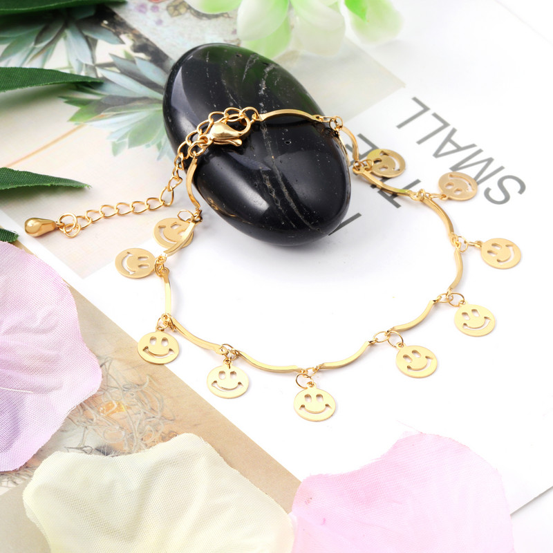 ASON Roostevabast terasest Trendikas jalavõru käevõru naistele Naeratuse võlu Jalakõrud Suvised aksessuaarid Jalal Link Keti Jalaehted