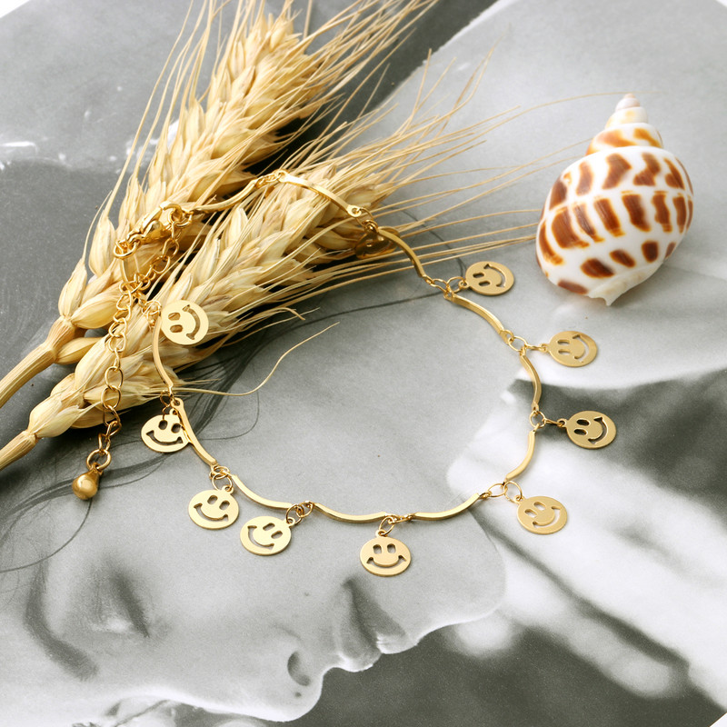 ASON Roostevabast terasest Trendikas jalavõru käevõru naistele Naeratuse võlu Jalakõrud Suvised aksessuaarid Jalal Link Keti Jalaehted