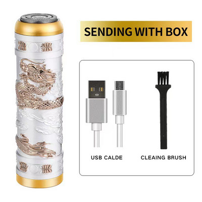 Mini elektriline habemelõikur meestele, kaasaskantav USB-laetav veekindel raseerimismasin näohooldus juuksuri juukseeemaldaja