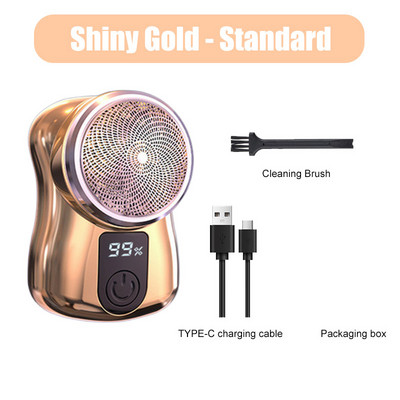 Mini elektrinis kelioninis skustuvas vyrams Kišeninio dydžio plaunamas elektroninis skustuvas vyriškas įkraunamas belaidis skutimosi veido barzda