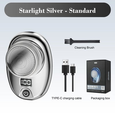 Mini elektrinis kelioninis skustuvas vyrams Kišeninio dydžio plaunamas elektroninis skustuvas vyriškas įkraunamas belaidis skutimosi veido barzda