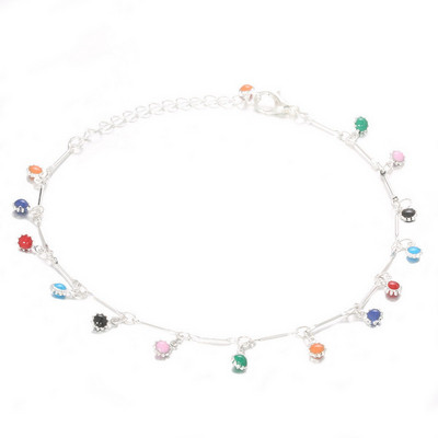 Χαριτωμένο μπράτσο λουλουδιών μαργαρίτα για γυναίκες Βραχιόλι ποδιών παραλίας Boho Χρώμα σμάλτο ηλίανθου αλυσίδα ποδιών Κοσμήματα πέδιλα παραλίας Δώρο