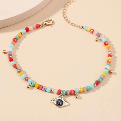 Boemska etnička morska zvijezda školjka školjka Perle Narukvice za gležnjeve Žene Djevojke Moda Vražje oko Privjesak Stopala Lanac za zapešće Ljetni nakit za plažu