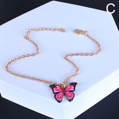 Madingi mieli drugelio pakabukai moterims Bohemiškos aukso spalvos grandinėlės kulkšnies apyrankė ant kojų paplūdimio pėdų papuošalai 2020 m. Nauja