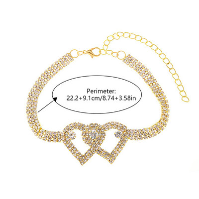 Madingos Kalnų krištolinio akmens grandinėlės kulkšnys moterims Prabangios spindinčios kulkšnies apyrankės ant kojų Moterų vestuvių vakarėlio papuošalai pėdų aksesuarai