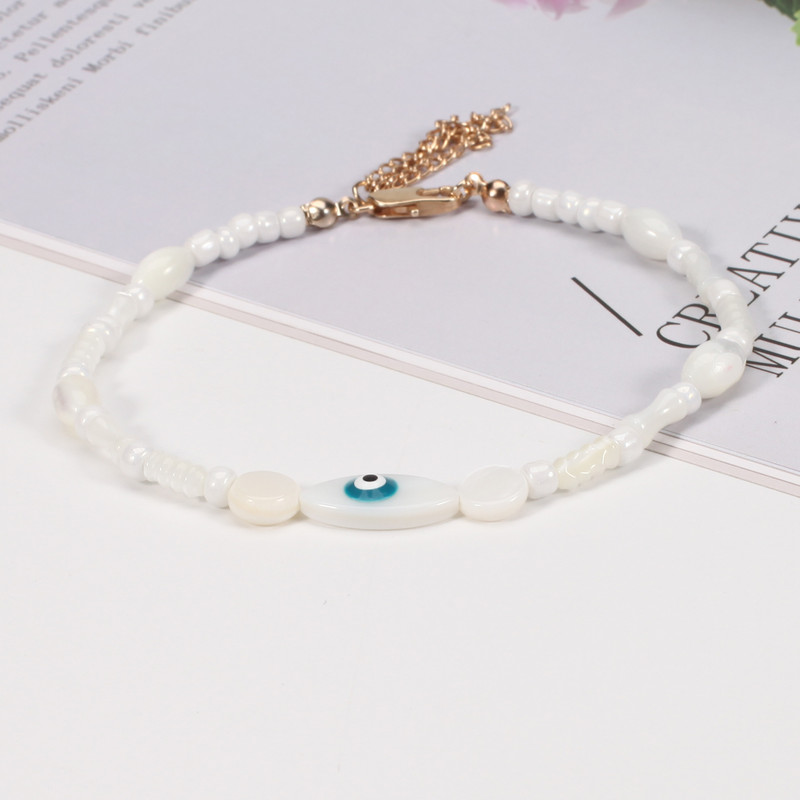 Eye Design Shell Anklet βραχιόλια για γυναίκες Κοσμήματα παραλίας Βραχιόλι στον αστράγαλο