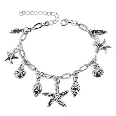 Ljeto, vintage nakit Žene Bohemian Plaža Bosonoge narukvice za noge Narukvice Sandale Kapestanska resa Lanac za noge Lanac za noge Jakobove kapice