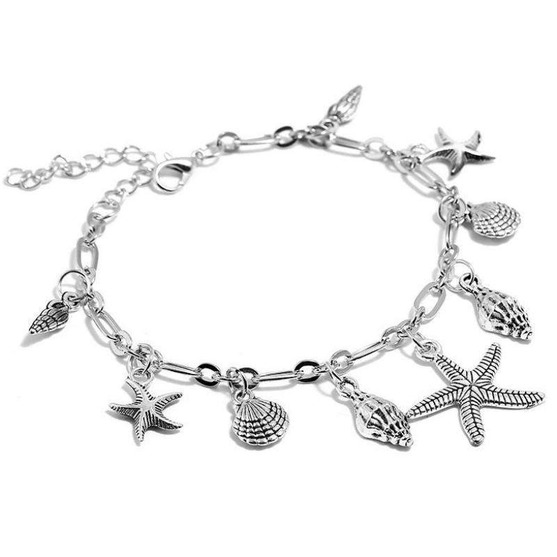 Ljeto, vintage nakit Žene Bohemian Plaža Bosonoge narukvice za noge Narukvice Sandale Kapestanska resa Lanac za noge Lanac za noge Jakobove kapice