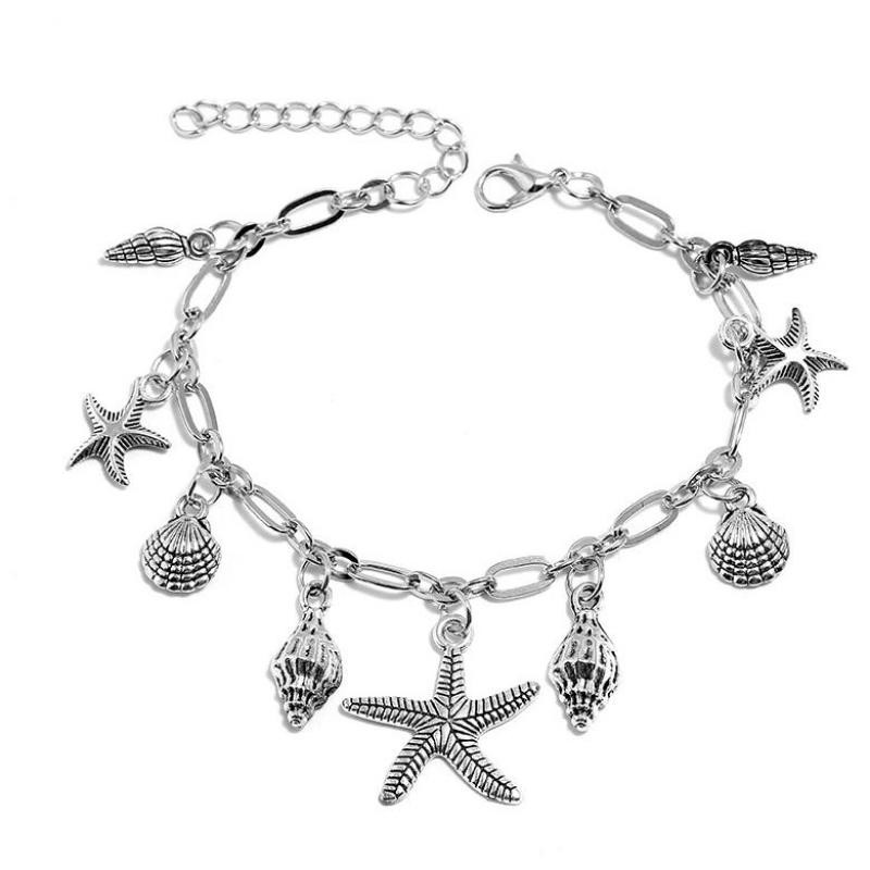 Ljeto, vintage nakit Žene Bohemian Plaža Bosonoge narukvice za noge Narukvice Sandale Kapestanska resa Lanac za noge Lanac za noge Jakobove kapice