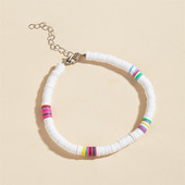 Βραχιόλι με μαλακό κεραμικό γυναικείο κοσμήματα βραχιόλι με ποδιές χειροποίητο Boho ρυθμιζόμενο βραχιόλι με ποδιές