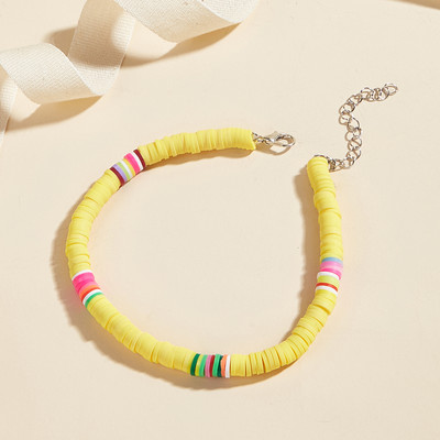 Βραχιόλι με μαλακό κεραμικό γυναικείο κοσμήματα βραχιόλι με ποδιές χειροποίητο Boho ρυθμιζόμενο βραχιόλι με ποδιές