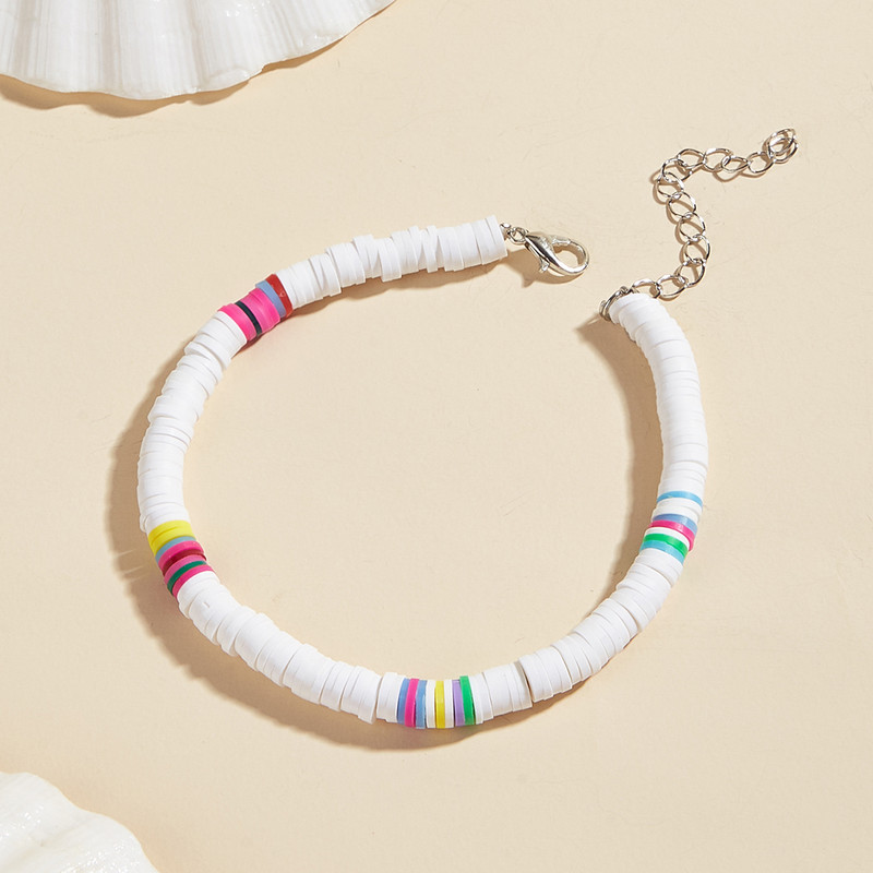 Βραχιόλι με μαλακό κεραμικό γυναικείο κοσμήματα βραχιόλι με ποδιές χειροποίητο Boho ρυθμιζόμενο βραχιόλι με ποδιές