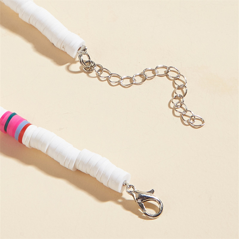 Βραχιόλι με μαλακό κεραμικό γυναικείο κοσμήματα βραχιόλι με ποδιές χειροποίητο Boho ρυθμιζόμενο βραχιόλι με ποδιές
