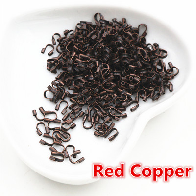 100 τμχ/παρτίδα 4,5x4mm Wire Protectors Wire Guard Guardian Protectors loops Σχήμα U Αξεσουάρ Κούμπες σύνδεσης για την κατασκευή κοσμημάτων