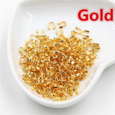 100 τμχ/παρτίδα 4,5x4mm Wire Protectors Wire Guard Guardian Protectors loops Σχήμα U Αξεσουάρ Κούμπες σύνδεσης για την κατασκευή κοσμημάτων