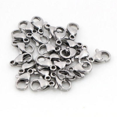 30 kom/lot 10*5 mm 12*7 mm zlatne kukice od nehrđajućeg čelika s jastogom za lanac ogrlice i narukvice DIY modni nakit