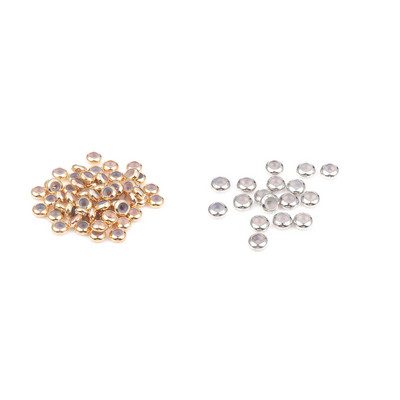 10 vnt Kamščio tarpiklio karoliukai vario silikono karoliukai rutuliniai užspaudimo galo karoliukai papuošalams gaminti „pasidaryk pats“ apyrankės priedai Skylė 0,8–2,5 mm