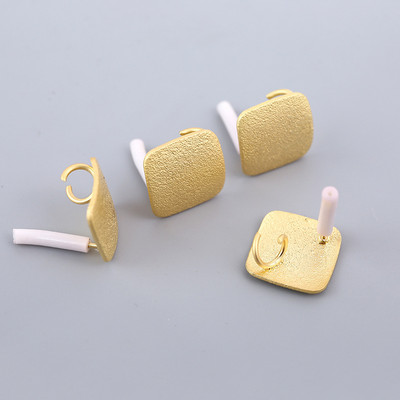 10 tk/komplekt DIY Kõrvarõngad Seadistus Roostevabast Terasest Geomeetriline Ümmargune Kõrvarõngas Kõrvarõngad Aluse Ühendused Ehete valmistamise Aksessuaarid