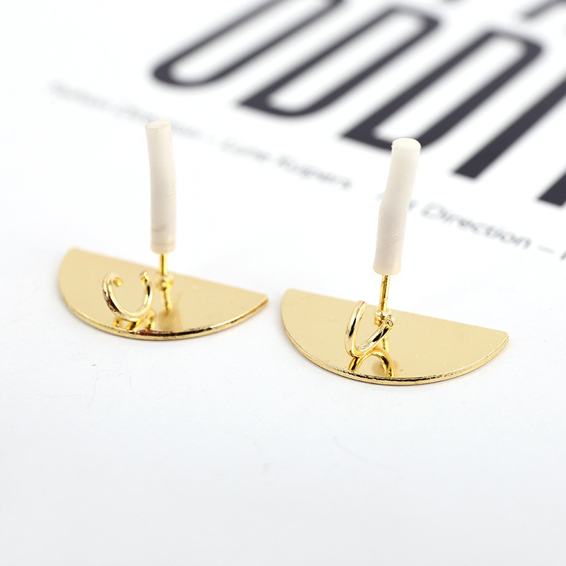 10 tk/komplekt DIY Kõrvarõngad Seadistus Roostevabast Terasest Geomeetriline Ümmargune Kõrvarõngas Kõrvarõngad Aluse Ühendused Ehete valmistamise Aksessuaarid