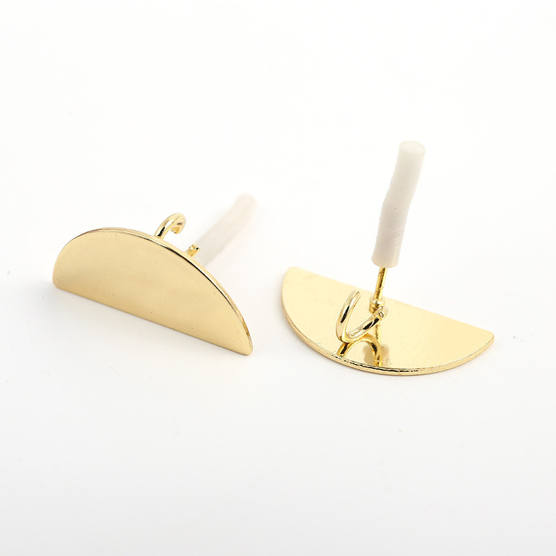 10 tk/komplekt DIY Kõrvarõngad Seadistus Roostevabast Terasest Geomeetriline Ümmargune Kõrvarõngas Kõrvarõngad Aluse Ühendused Ehete valmistamise Aksessuaarid