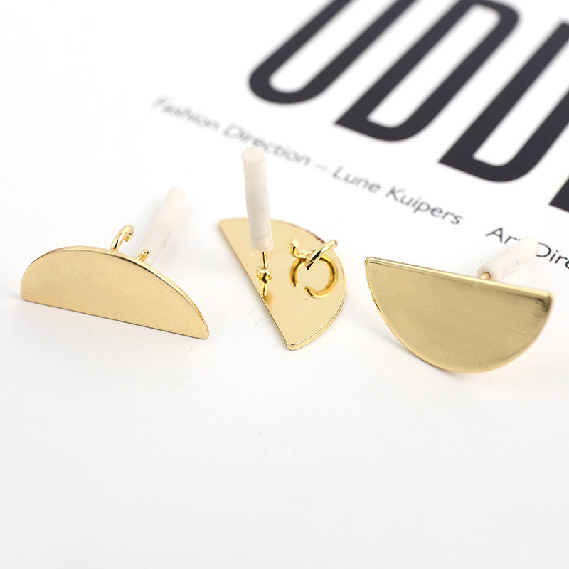 10 tk/komplekt DIY Kõrvarõngad Seadistus Roostevabast Terasest Geomeetriline Ümmargune Kõrvarõngas Kõrvarõngad Aluse Ühendused Ehete valmistamise Aksessuaarid