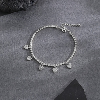 Tsirkoonist armastuse jalavõru naistele Nišidisain Lihtne mood Naistele Suvine väljasõit pahkluu ripatsidega ehete hulgimüük otsemüük