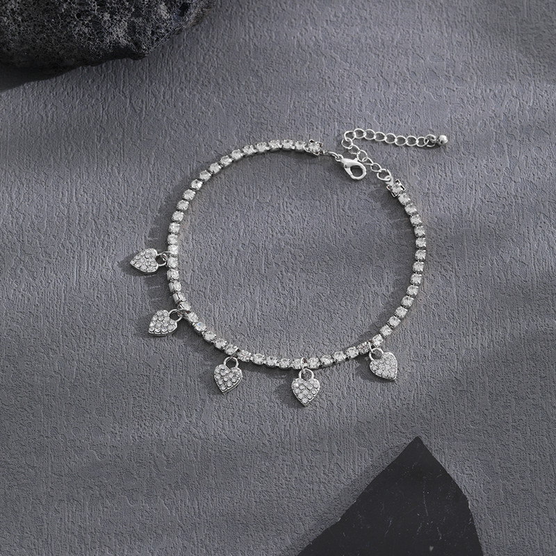 Tsirkoonist armastuse jalavõru naistele Nišidisain Lihtne mood Naistele Suvine väljasõit pahkluu ripatsidega ehete hulgimüük otsemüük