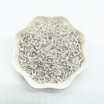 100 kom 8/10 mm vijčane kuke za oko Pozlaćene/posrebrene kopče DIY Nalaz za nakit