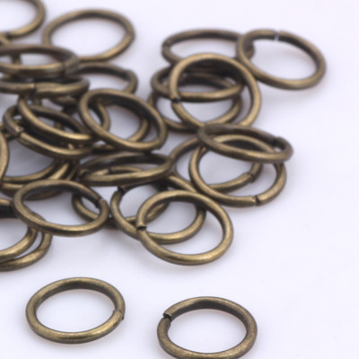 Επιμετάλλωση μπρούτζου OlingArt Δαχτυλίδι άλματος 3mm/4mm/5mm/6mm/7mm/8mm βρόχος σύνδεσης Μικτό μέγεθος DIY Κοσμήματα Σύνδεσμος Διάμετρος σύρματος 0,7mm