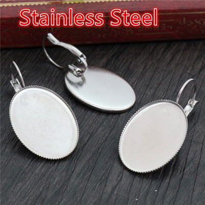 18x25mm 13x18mm 10x14mm 10 buc/lot Clasic 9 culori placat cu pârghie franceză cercei spate gol/bază, se potrivesc cercei cabochons ovali