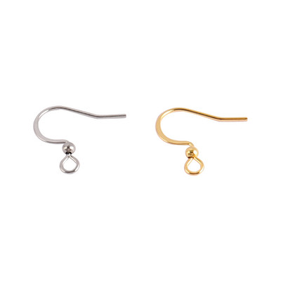 50 τμχ Σκουλαρίκια από ανοξείδωτο ατσάλι Findings DIY Ear Hooks Accessories Earwire clasps Hooks Jewelry for Making Earring Supplies Parts