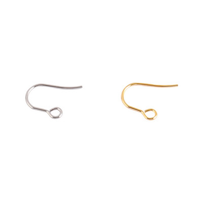 50 τμχ Σκουλαρίκια από ανοξείδωτο ατσάλι Findings DIY Ear Hooks Accessories Earwire clasps Hooks Jewelry for Making Earring Supplies Parts