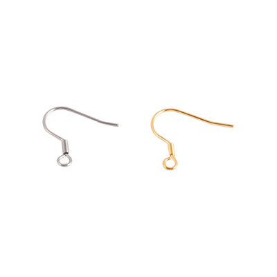 50 τμχ Σκουλαρίκια από ανοξείδωτο ατσάλι Findings DIY Ear Hooks Accessories Earwire clasps Hooks Jewelry for Making Earring Supplies Parts