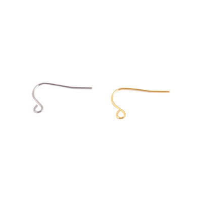 50 τμχ Σκουλαρίκια από ανοξείδωτο ατσάλι Findings DIY Ear Hooks Accessories Earwire clasps Hooks Jewelry for Making Earring Supplies Parts